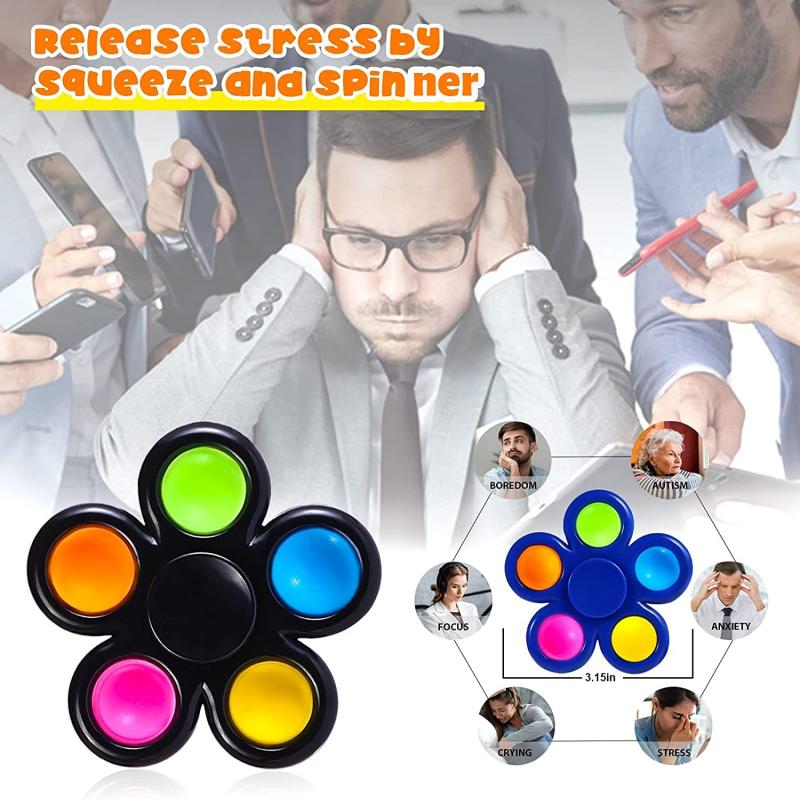 VC0119  Five Bubbles Sensory Fidget Toys Push Pop Spinners